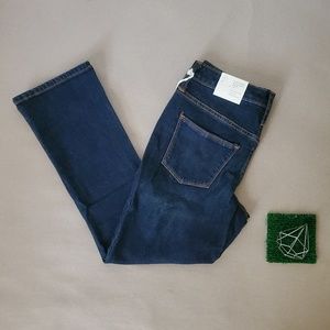 NWT Blue Jean High Rise Kick Boot Crop